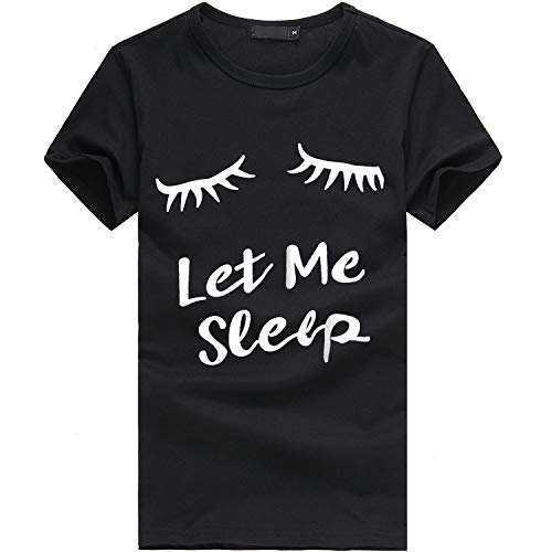 YEZIJIN Women Girls Plus Size Eyelash Print Short Sleeve T-Shirt Blouse Tops Sexy T-Shirt Blouse Tee 2019 New Black
