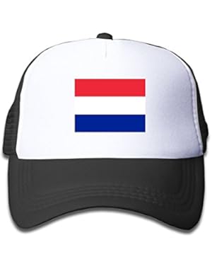 Flag Of France and Monaco Boy & Girl Grid Baseball Caps Adjustable sunshade Hat For Children