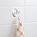 ShineMe Suction Cup Hooks for Shower Windows Clear Plastic Heavy Duty Strong Vacuum Traceless Coats Hook Smooth Wall Kitchen Bathroom Towels Caps Holder (2pcs)