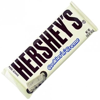 Hershey's Cookies 'n' Creme Bar 1.55 OZ (43g) [Pack 9]