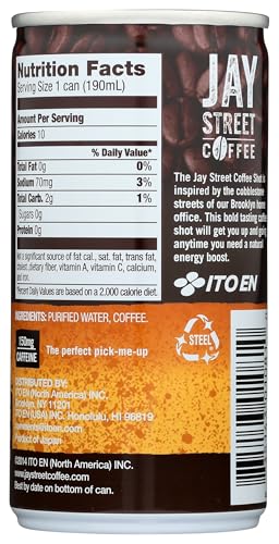JAY STREET COFFEE COFFEE ENERGY SHOT, 190 ML