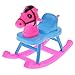 MonkeyJack Pink Baby Cot Bed + Rocking Bed + Baby Stroller + Rocking Horse Nursery Room Accessory for 10cm/3.94inch Dolls