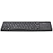 Amazon Basics Wireless Keyboard with Touchpad for Smart TV - US Layout (QWERTY), Black
