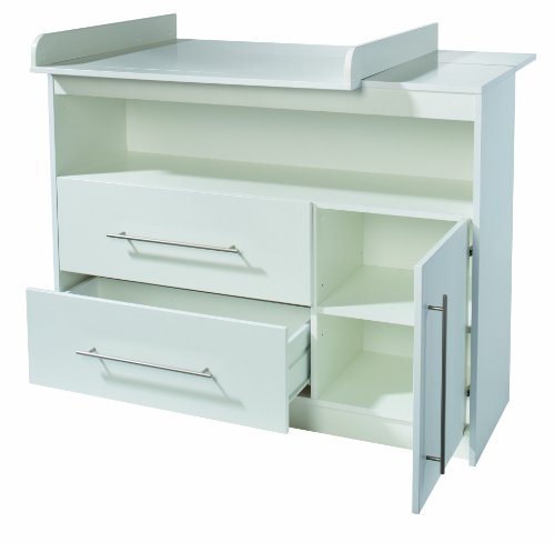 roba Zimmerset 'Maren', inkl. Kombi-Bett 70 x 140 cm, Wickelkommode breit & Schrank 3-türig Weià – Bild 6