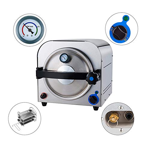Alkita 14L High Pressure Steam Autoclave Sterilizer Lab Equipment 110V Class N TR250E