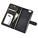 iPhone 6S Plus Case, iPhone 6 Plus Case Abacus24-7 Wallet Case with Leather Flip Cover, Black