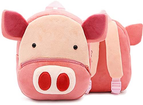 RUISSEN Kids Children Backpack Animal Cartoon School Bag for Boys Girls Preschool Rucksack(2-4 Years Old) (Pig)