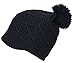 Unisex Handcraft Knit Baggy Slouchy Beanie Winter Warm Ski Cap w/Pom Balls,Black