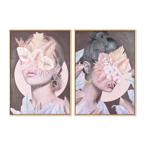 CUADRO LIENZO PS 50X3,5X70 CHICA FLORES 2 SURT.
