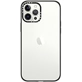 CASETiFY Compact iPhone 12 Pro Max Case [2X Military Grade Drop Tested / 4ft Drop Protection] - Clear Black