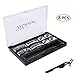 Upgraded Magnetic Eyelashes Natural Look, Mikicat No Glue Full Eye and Half Eye 2 Magnets Reusable False Eyelashes with Applicator (2 styles Lashes with Tweezers)