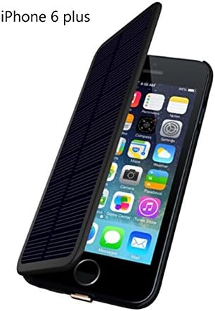 Cool8 4200mAh Portable Solar Panel Charger Cases External Backup Battery Power Charger Power Bank for iPhone 6 Plus-Black