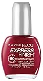 Maybelline New York Express Finish 50 Second Nail Color, Racing Rubies 190, 0.5 Fluid Ounce