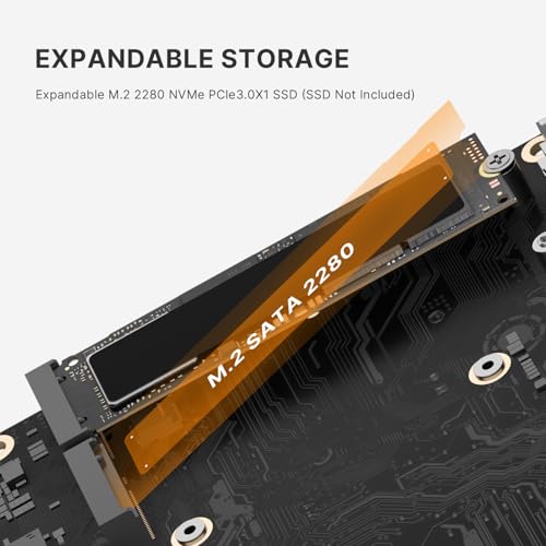 origimagic C4 Air Mini PC, Ryzen 5 3500U, RAM 8 GB DDR4 2400MHz, SSD 256 GB + Ranura NVMe PCIe 3.0, Gráfica Vega 8, 3 Pantallas 4K, WiFi 5/BT 5.0, Mini PC para Oficina, Negocios y hogar