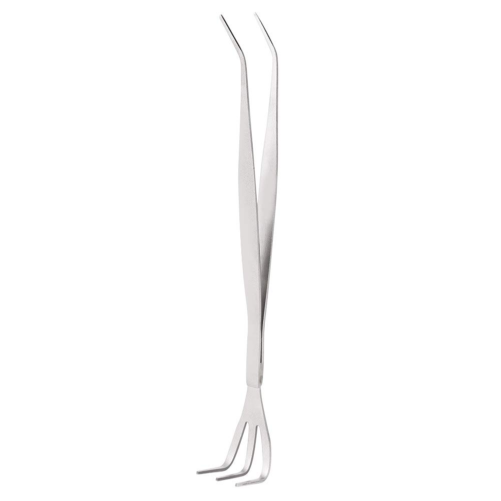 Annadue Root Rake Bonsai Tweezers Soil Farming Tool, with Ergonomical Handle, for Garden Accessories