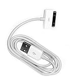 EVERMAKET 3 Feet Replacement White USB Charger Data