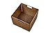 Trademark Innovation Foldable Storage Brown Basket with Iron Wire Frame