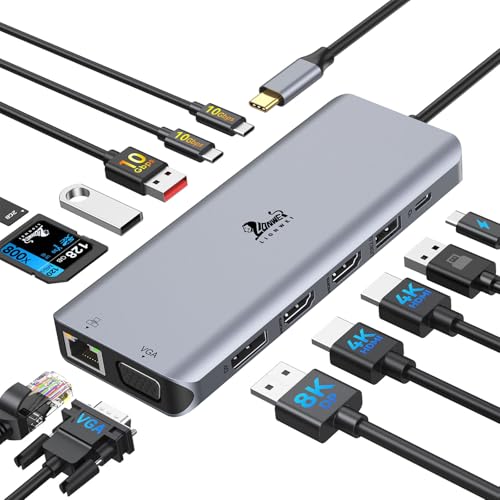 USB C Docking Station 4 Monitors