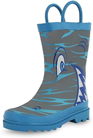 boys shark rain boots