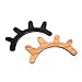 Ehonestbuy Cute Wooden Eyelash Sleepy Eyes Wall Decor Art Replaces Wall Stickers Modern Nursery Bedroom Decoration for Boys Girls and Kids Rooms (1 Pair) (Black)