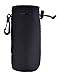Orchidtent Neoprene Water Bottle Carrier,Water Bottle Cooler Sleeve Tote Bag Pouch Holder for Kid Children Women Men Biker Travel Cycling Climbing Sports (Black)