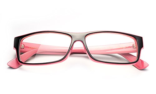 Newbee Fashion - "Kayden" Retro Unisex Plastic Fashion Clear Lens Glasses