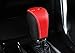 Salusy Black and Red Genuine Leather Shift Gear Knob Cover For Honda Civic/Civic Coupe 2016 2017 2018 2019/Honda Civic Hatchback 2017 2018 2019