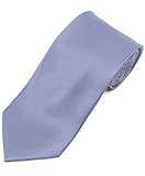 BG Solid Color 100% Silk Tie, Sky Blue