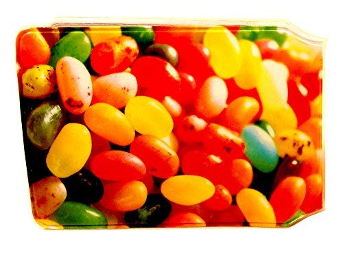 Jelly Beans Credit Card Bus Pass Wallet Slimline Travel Rail Ticket Holder Cover for Oyster Business Zip ID Card - Bifold - Party Bag Gift School Leaver Uni (10x Wallets)