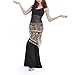 BellyLady Belly Dance Gold Coins Costume Hip scarf, Tribal Egyptian Coin Belt