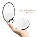 KEDSUM LED Lighted Compact Travel Mirror, 1x/10x Magnification Lighted Makeup Mirror, Hand Held Folding Magnifying Mirror with Lights, Large 5