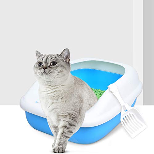 PinShang Large Semi Closed Cat Bedpan Toilet for Pet Cleaning Supplies Yellow - Thumbnail 2