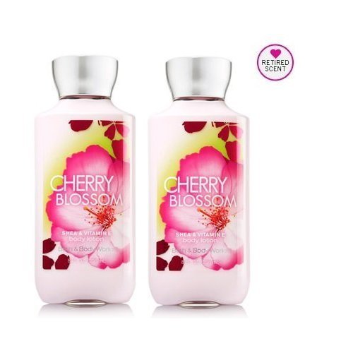 Bath and Body Works, Signature Cherry Blossom Lotion (Pack of 2)