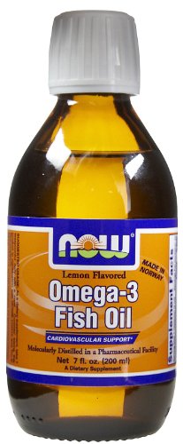 Now Foods: Omega 3 Fish Oil Lemon Flavored 200 Milliliter 7 Ounces