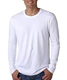 Next Level Apparel Men’s Soft Crewneck T-Shirt, White, Large, Online Clothing Store