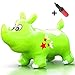 WALIKI Bouncy Horse Kent The Rhino Inflatable Horse Hopper (for Toddlers 2-5, Jumping Horse, Ride-on Bouncy Animal)