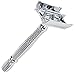 FREELOGICS Double Edge Safety Razor Kit with Stand - Extra Long Handled - Traditional Straight Butterfly Best Razors for Men or Women - Stainless Steel Double Edge Shaving Blades with Refills Holders