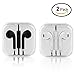 Earphones aRuion Earbuds with Remote and Mic 3.5mm Jack Headphones Standard Retail Packaging Wired Ear Buds for  iPhone,iPad, iPod,Samsung Galaxy and Android Cell Phones,2Pack W&B Earphones