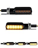 NTHREEAUTO Smoked Motorcycle Led Turn Signals