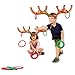 luck sea 3 Sets Inflatable Reindeer Ring Toss Antler Games Toys for Christmas Xmas Holiday Party Favors, with Pump