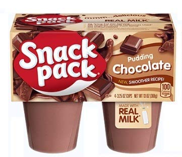 Snack Pack Pudding Variety Pack: Chocolate, Vanilla, Butterscotch (12 Cups) + Eco-Friendly Bamboo Sporks
