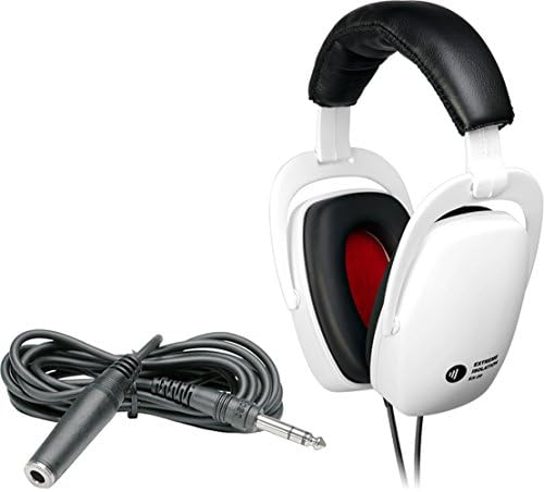 Direct Sound EX-29 Closed Headphones, Includes Extension Cable, White
