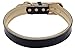 Soft Leather Dog Collar Padded khaki Puppy Pet Necklace 11-21 inches Retractable