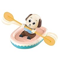 Vertily Float and Play Bubbles Bath Toy Baby Kid Waterproof Design Clockwork Boat Ship Play Water Bathroom Bath Toy Gift Boat Set for Toddlers Kids Fun Educational