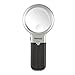 Magnifying Glass with Light - LED Lighted Folding Magnifier Stand for Reading, Maps, Small Print - 2.5X 4.5X Magnification, Includes Cleaning Cloth