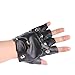 BinaryABC Halloween Costume Gloves,Punk Rock Gloves,Pu Half Finger Gloves, Halloween Cosplay Accessory