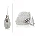 SUMICH Crossbody Purse for Women Quilted Clutch Handbag Dumpling Bag Cloud Purse Ruched Bag Handmade Leather Hobo Bag (Silver)