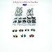100pcs 6-12mm Black Plastic Safety Eyes for Bear, Doll, Puppet, Plush Animal and Craft One Box