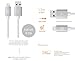 LABC Apple-Certified MFi Lightning Cable Sync & Charge Cable Aluminum Caps Nylon Cable 4 ft / 1.2m iPhone Lightning Cable Charging Cord Nylon Braided Apple USB Cable Data Sync Cable 8 Pin Cable for iPhone 5/5s/5c 6s 6s Plus iPad iPod 5G (LABC-505 GREY)