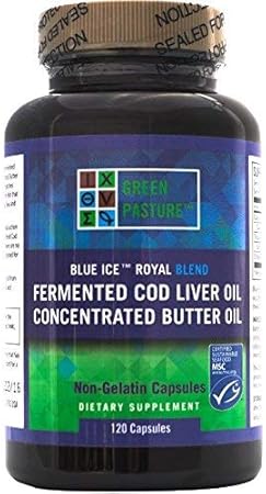 Green Pasture Blue Ice Royal Boter Olie Gefermenteerde Levertraan 120 Capsules Amazon Nl